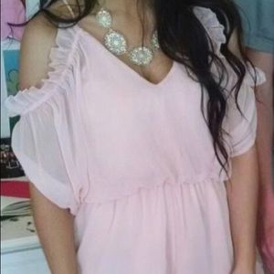 Pink Ruffled Romper